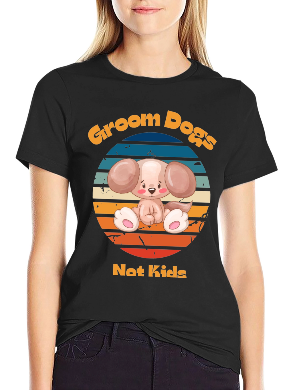 Groom Dogs Not Kids - Dog Lover T-Shirt
