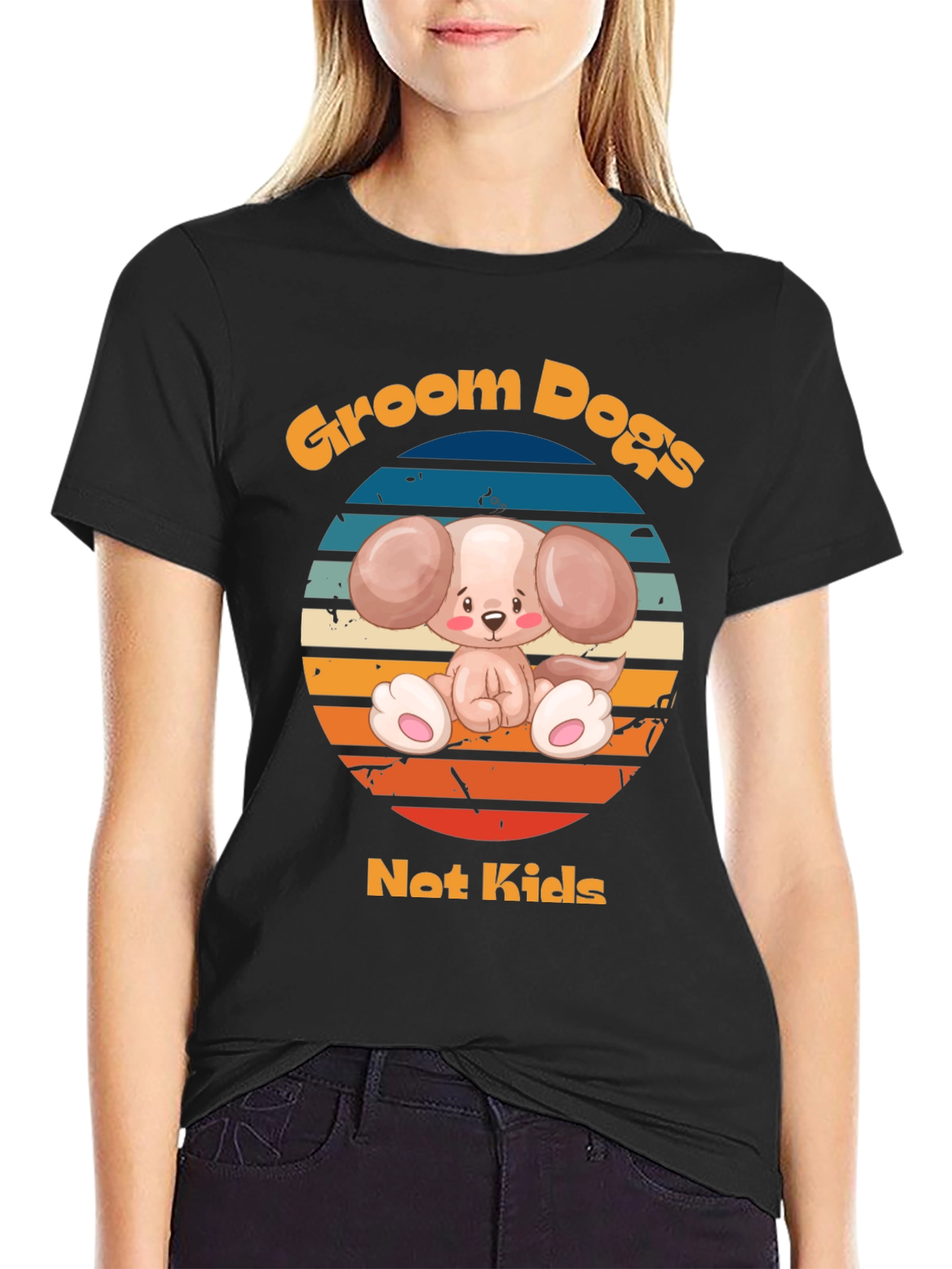 Groom Dogs Not Kids - Dog Lover T-Shirt