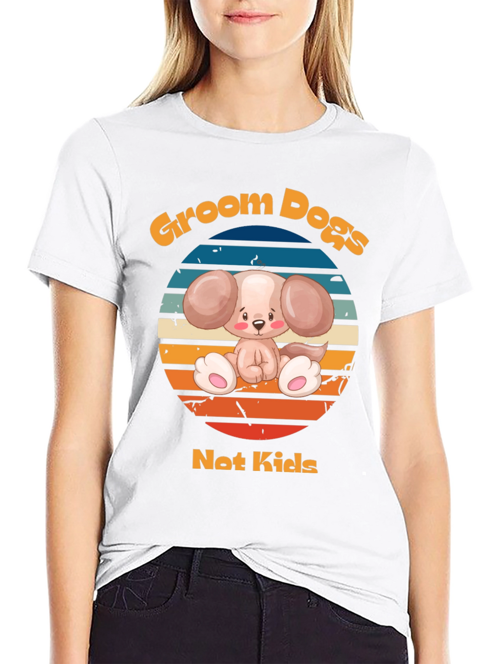 Groom Dogs Not Kids - Dog Lover T-Shirt