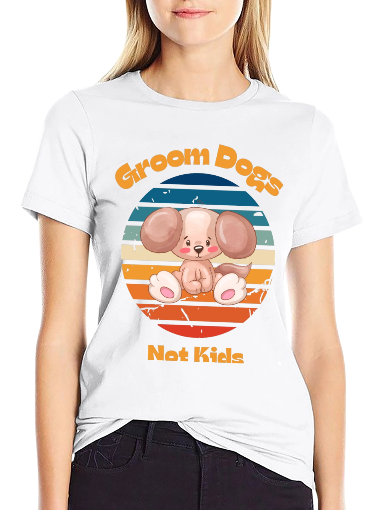 Groom Dogs Not Kids - Dog Lover T-Shirt
