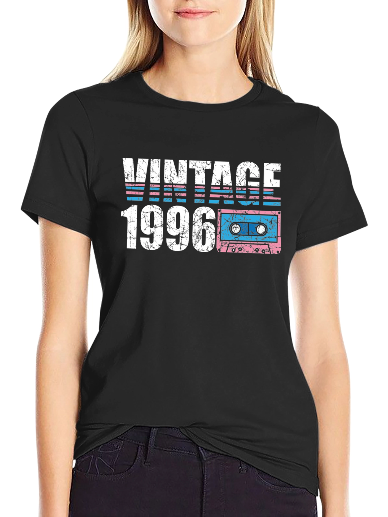 Vintage 1996 Cassette Tape Graphic T-Shirt