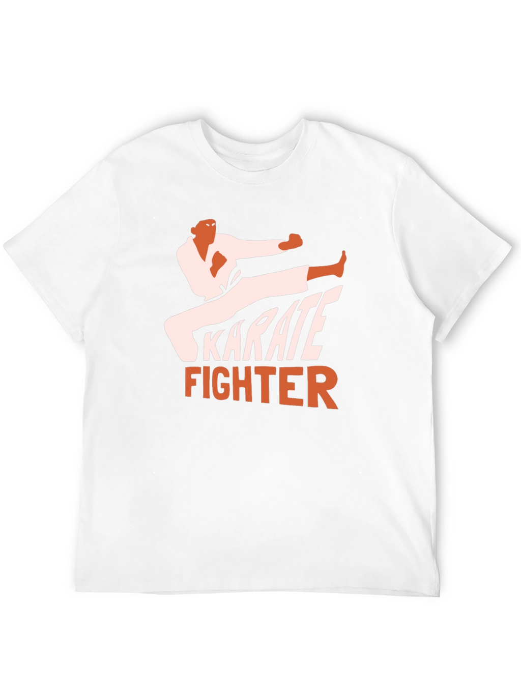 Karate Fighter Graphic Tee - Black Martial Arts T-Shirt