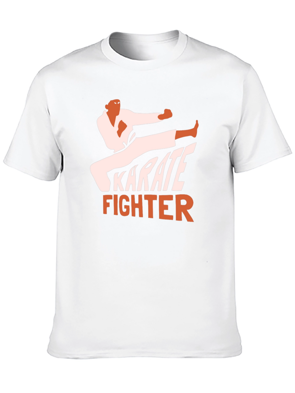 Karate Fighter Graphic Tee - Black Martial Arts T-Shirt