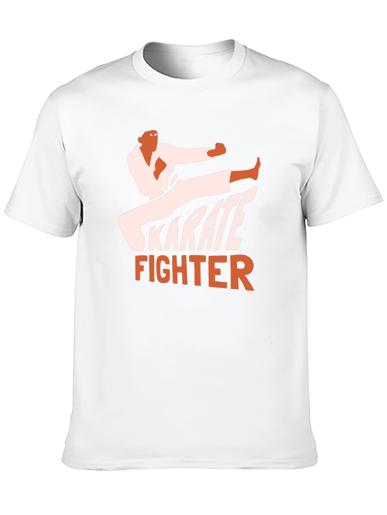 Karate Fighter Graphic Tee - Black Martial Arts T-Shirt