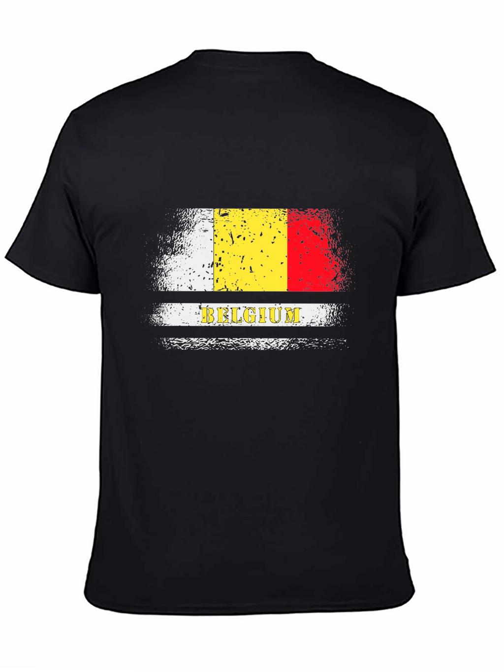 Belgium Flag T-Shirt - Black