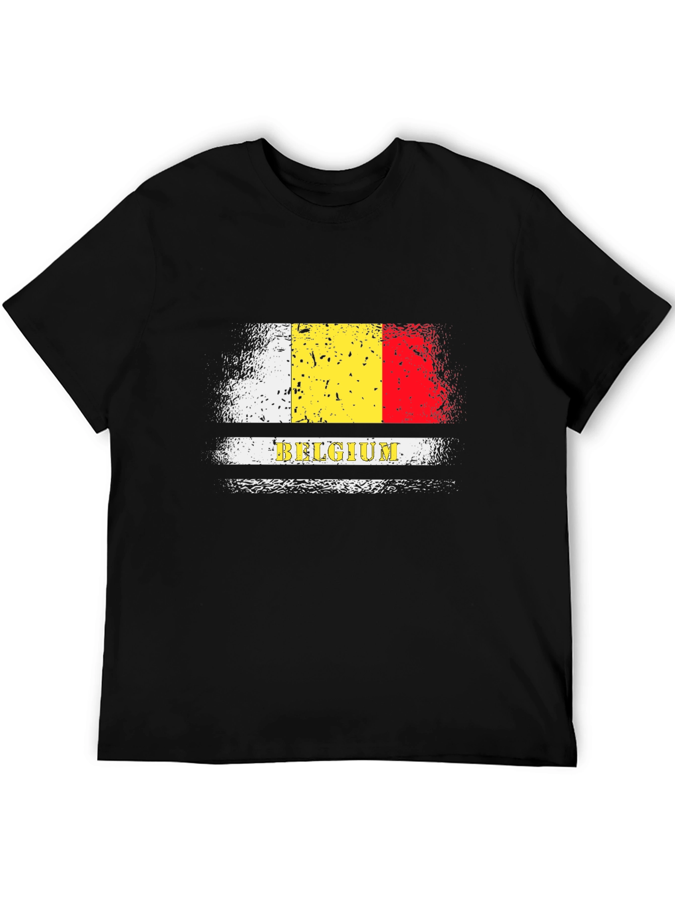 Belgium Flag T-Shirt - Black
