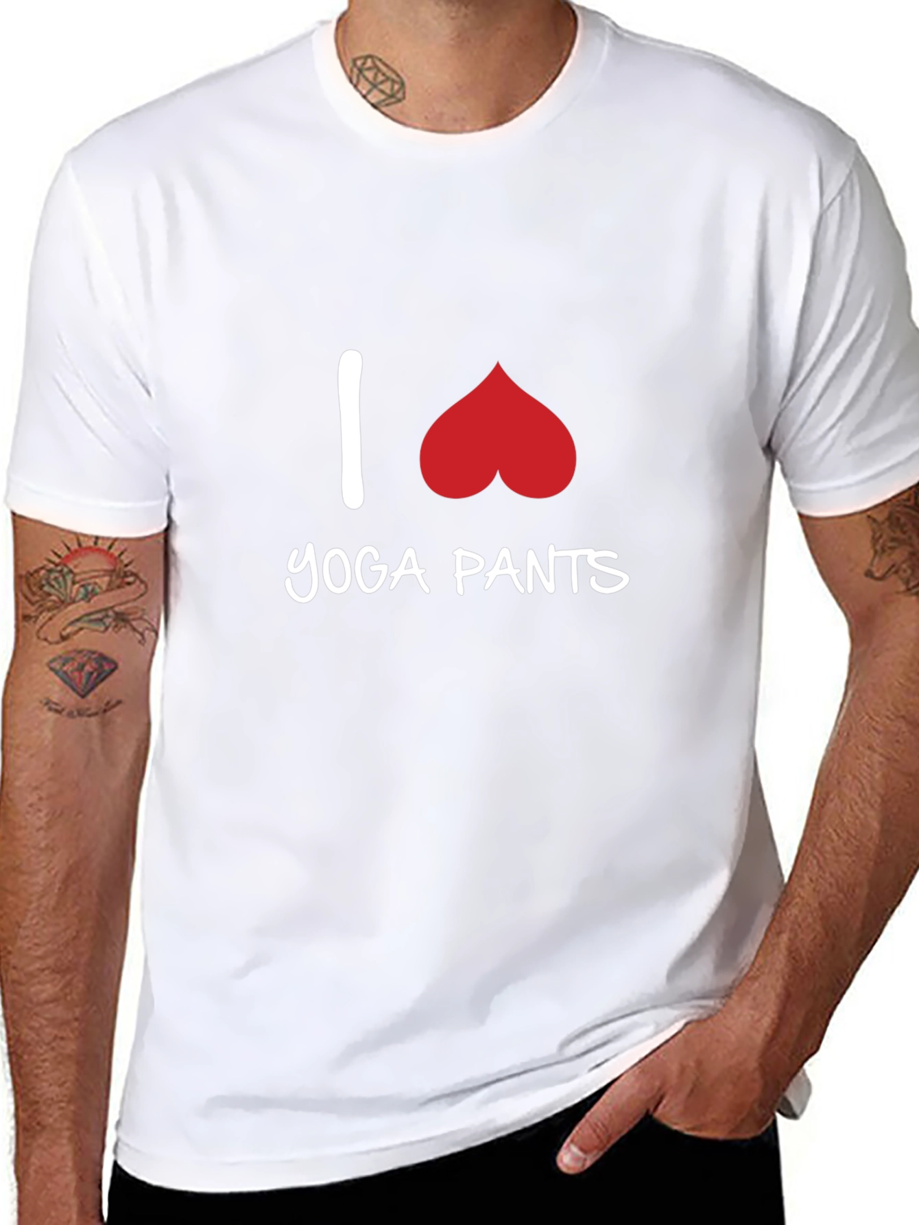 I Love Yoga Pants T-Shirt - Fun Graphic Tee
