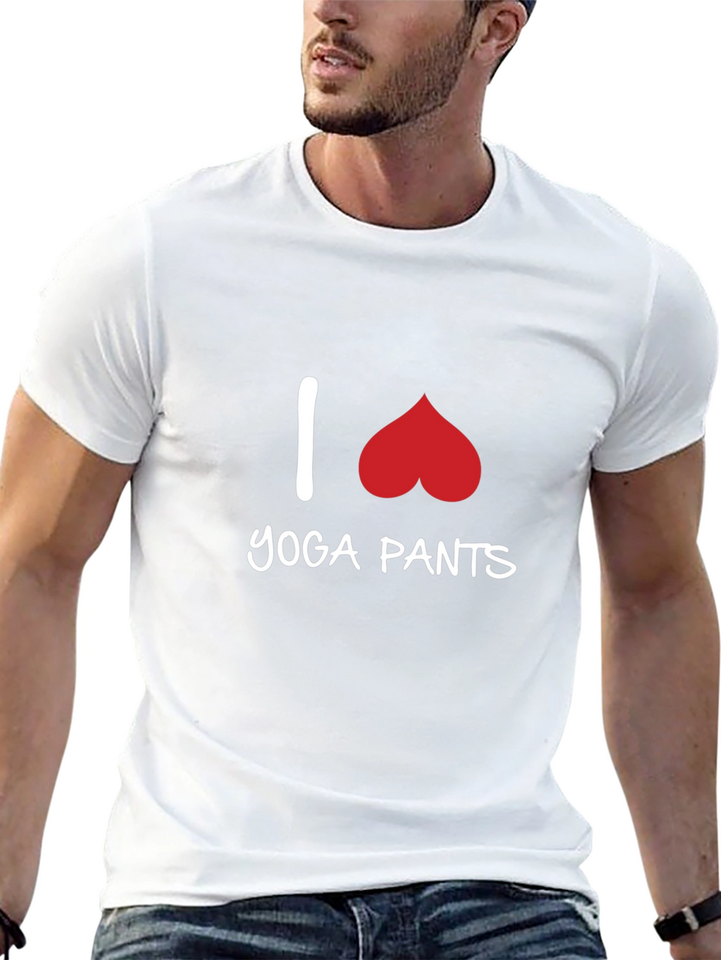 I Love Yoga Pants T-Shirt - Fun Graphic Tee