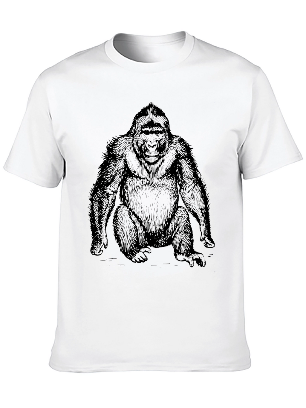 Gorilla Graphic Print Black T-Shirt