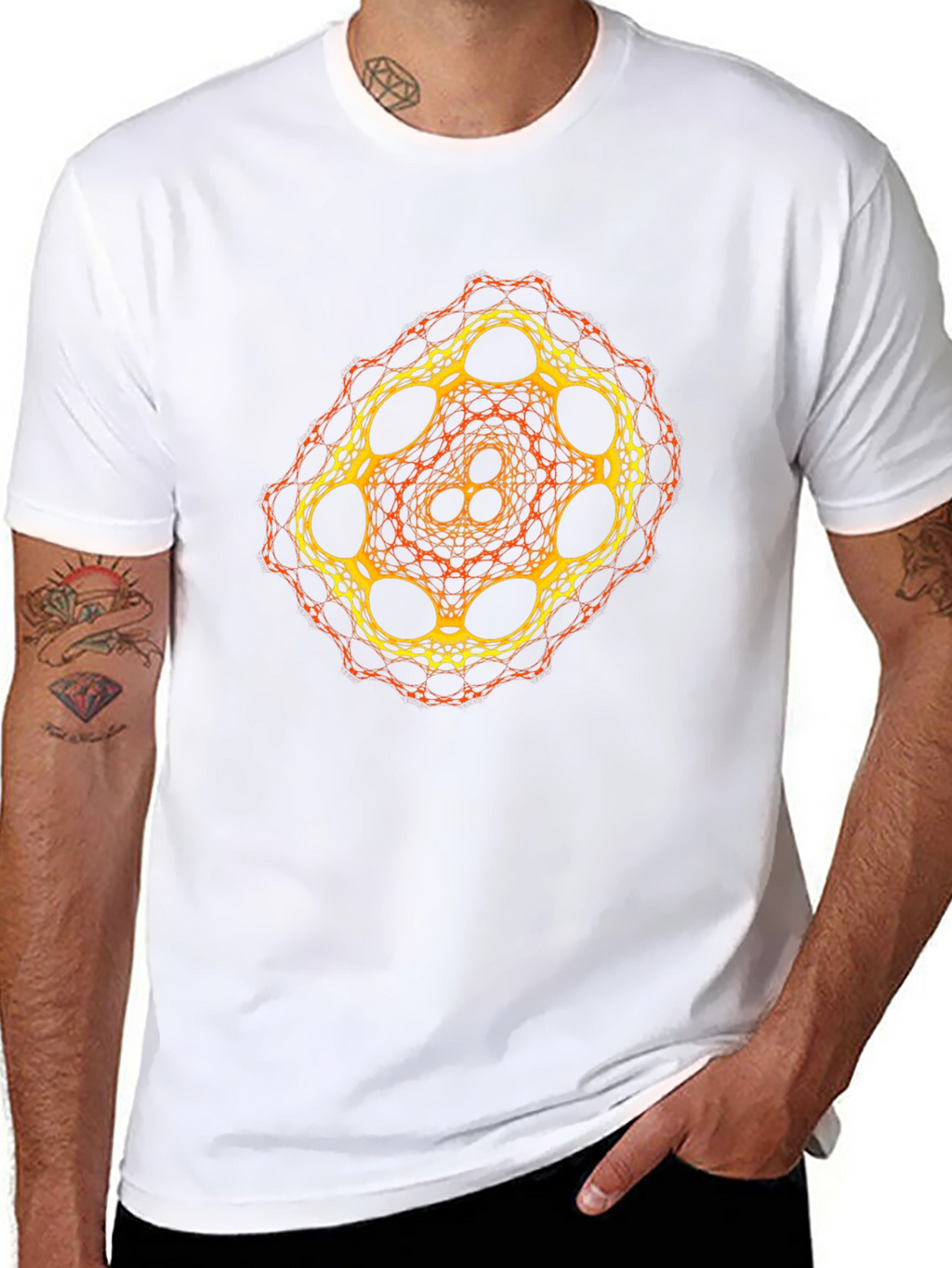 Geometric Fractal Design T-Shirt