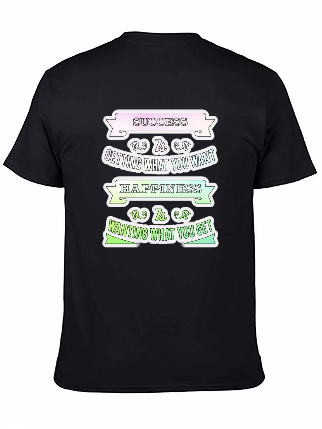 Success Happiness Mens T-Shirt - Inspirational Graphic Tee