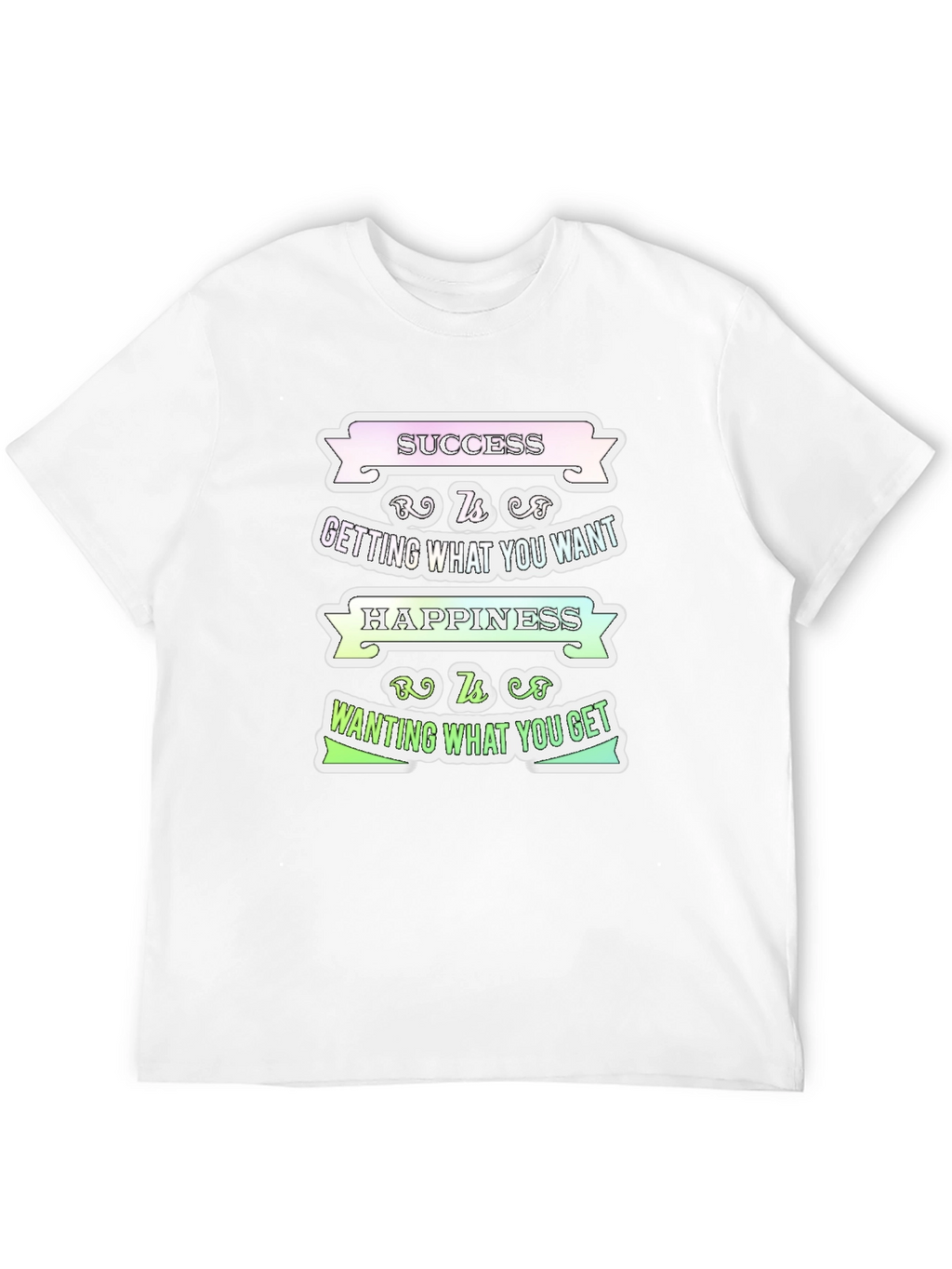 Success Happiness Mens T-Shirt - Inspirational Graphic Tee