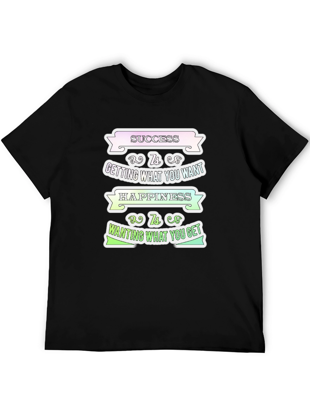 Success Happiness Mens T-Shirt - Inspirational Graphic Tee