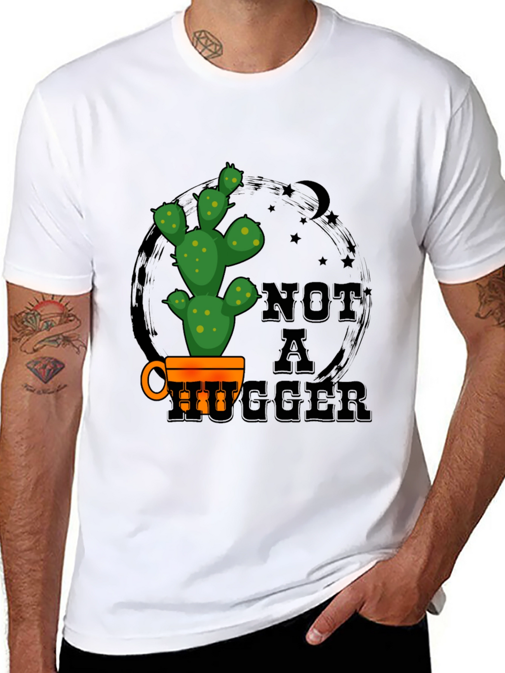 Not a Hugger Cactus Graphic Tee