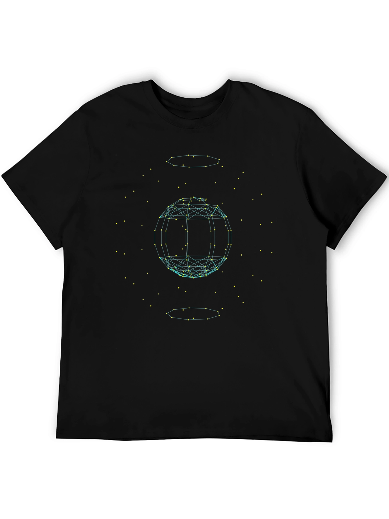 Geometric Sphere Graphic Tee - Modern Style