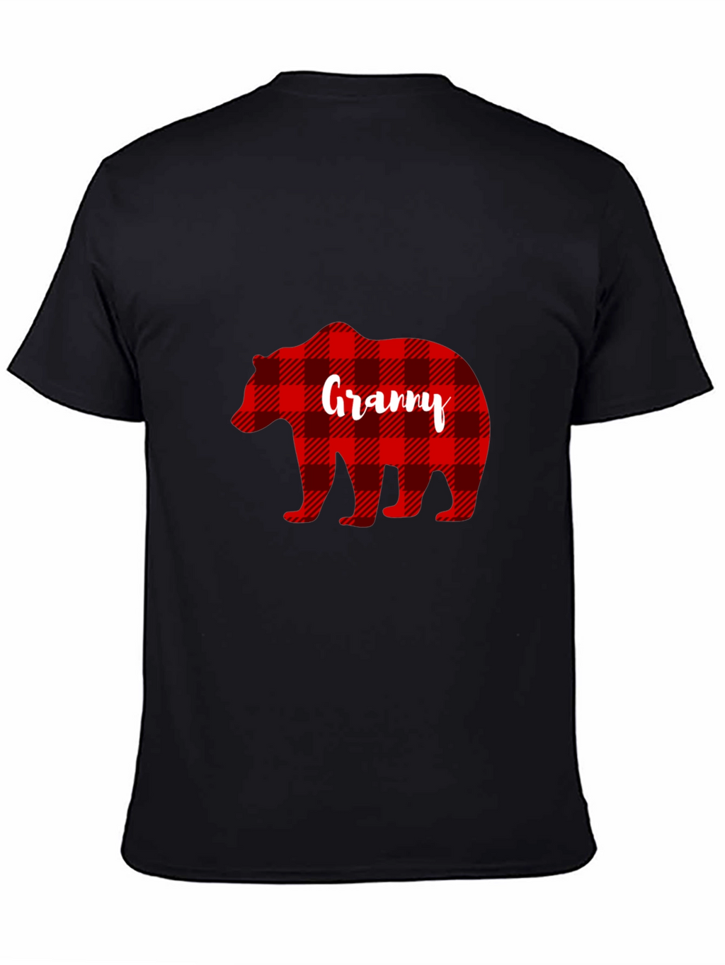 Granny Bear Buffalo Plaid T-Shirt