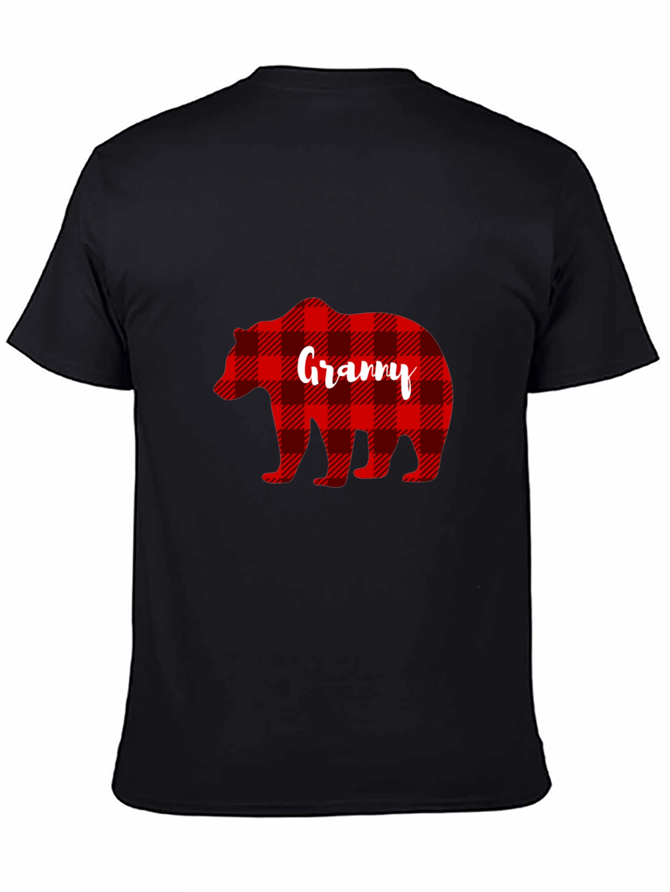 Granny Bear Buffalo Plaid T-Shirt