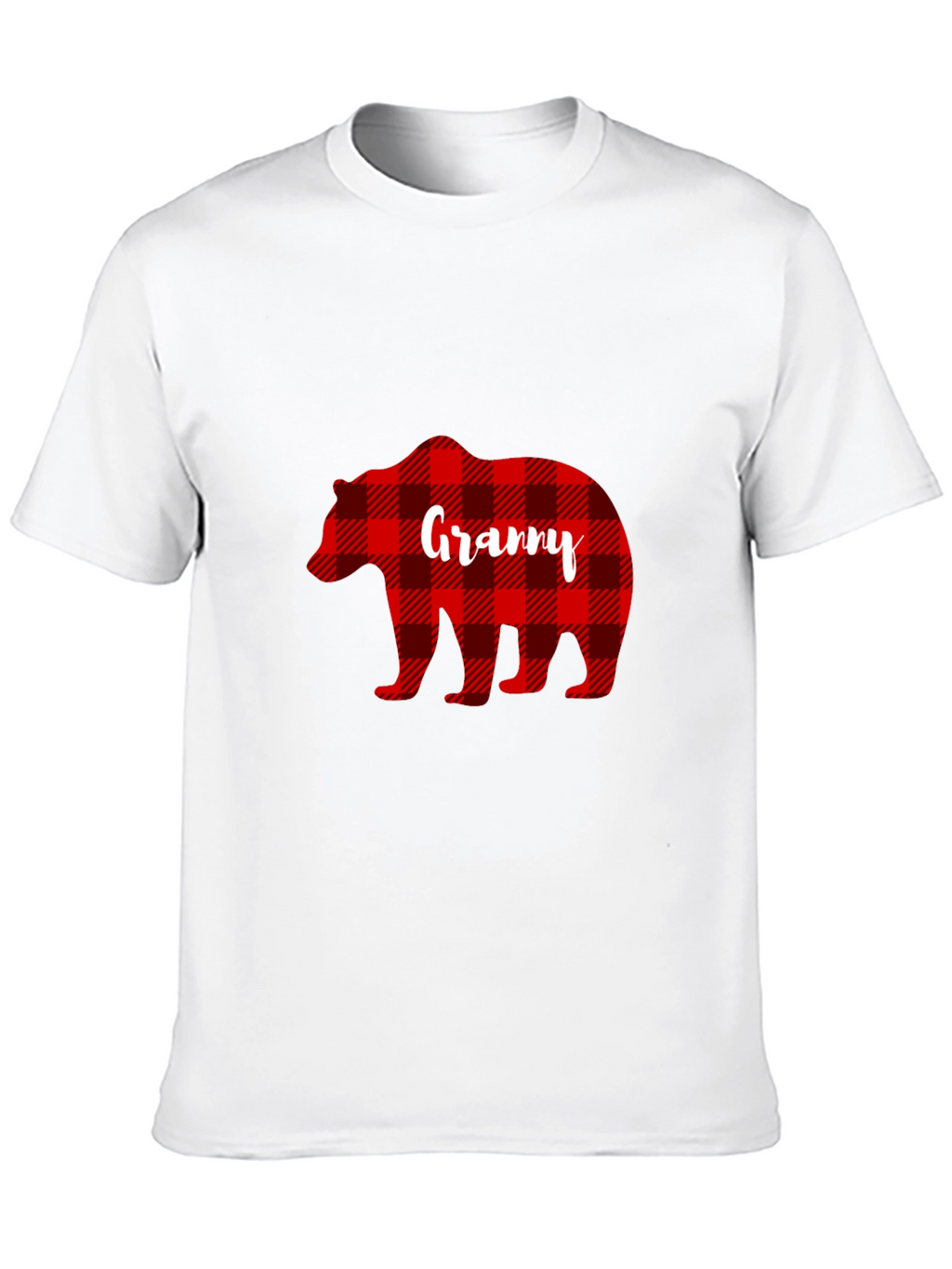 Granny Bear Buffalo Plaid T-Shirt