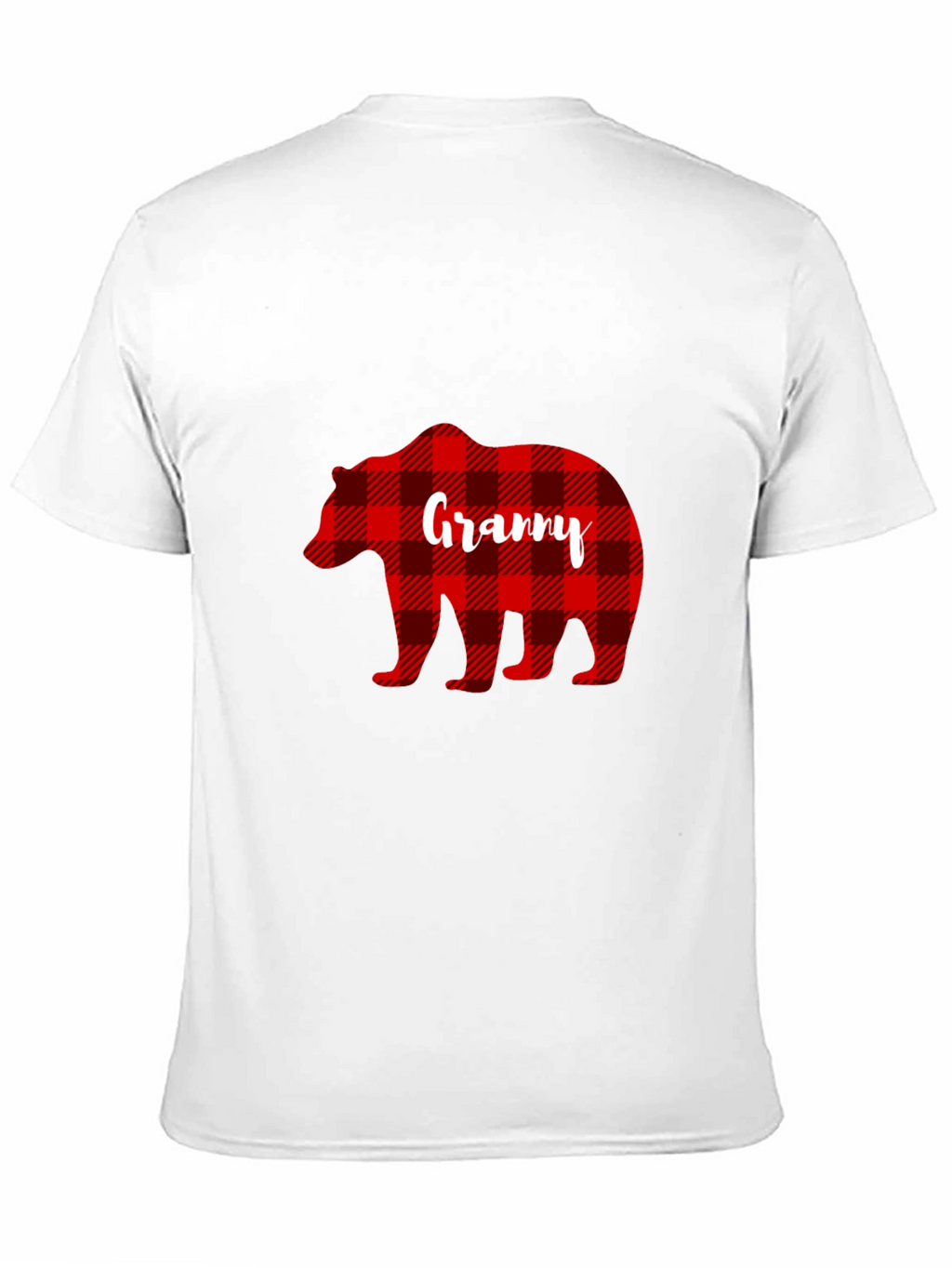 Granny Bear Buffalo Plaid T-Shirt