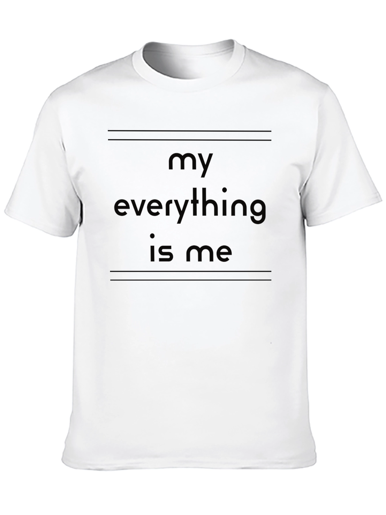 My Everything Is Me Black Graphic Tee