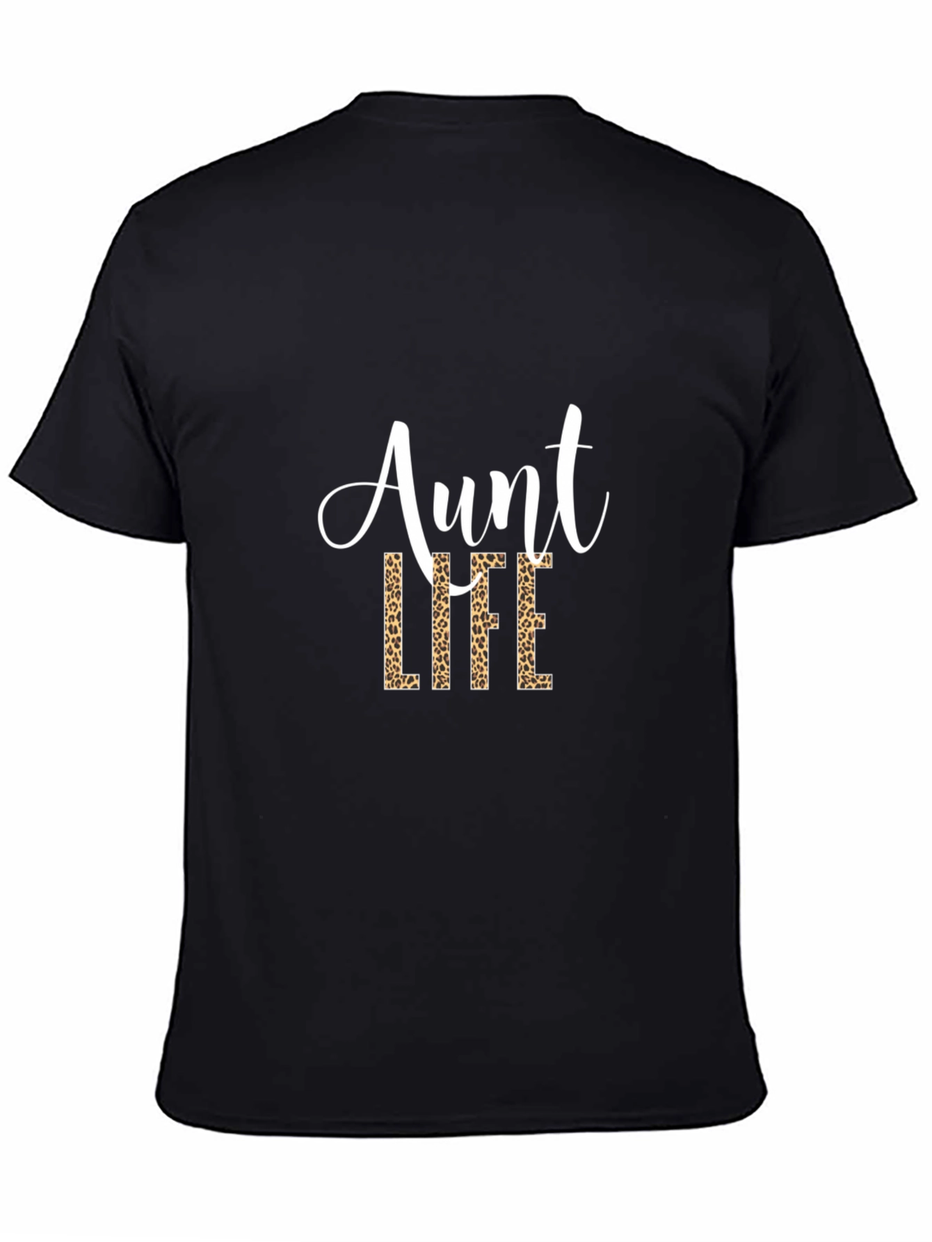 Aunt Life Leopard Print Graphic Tee