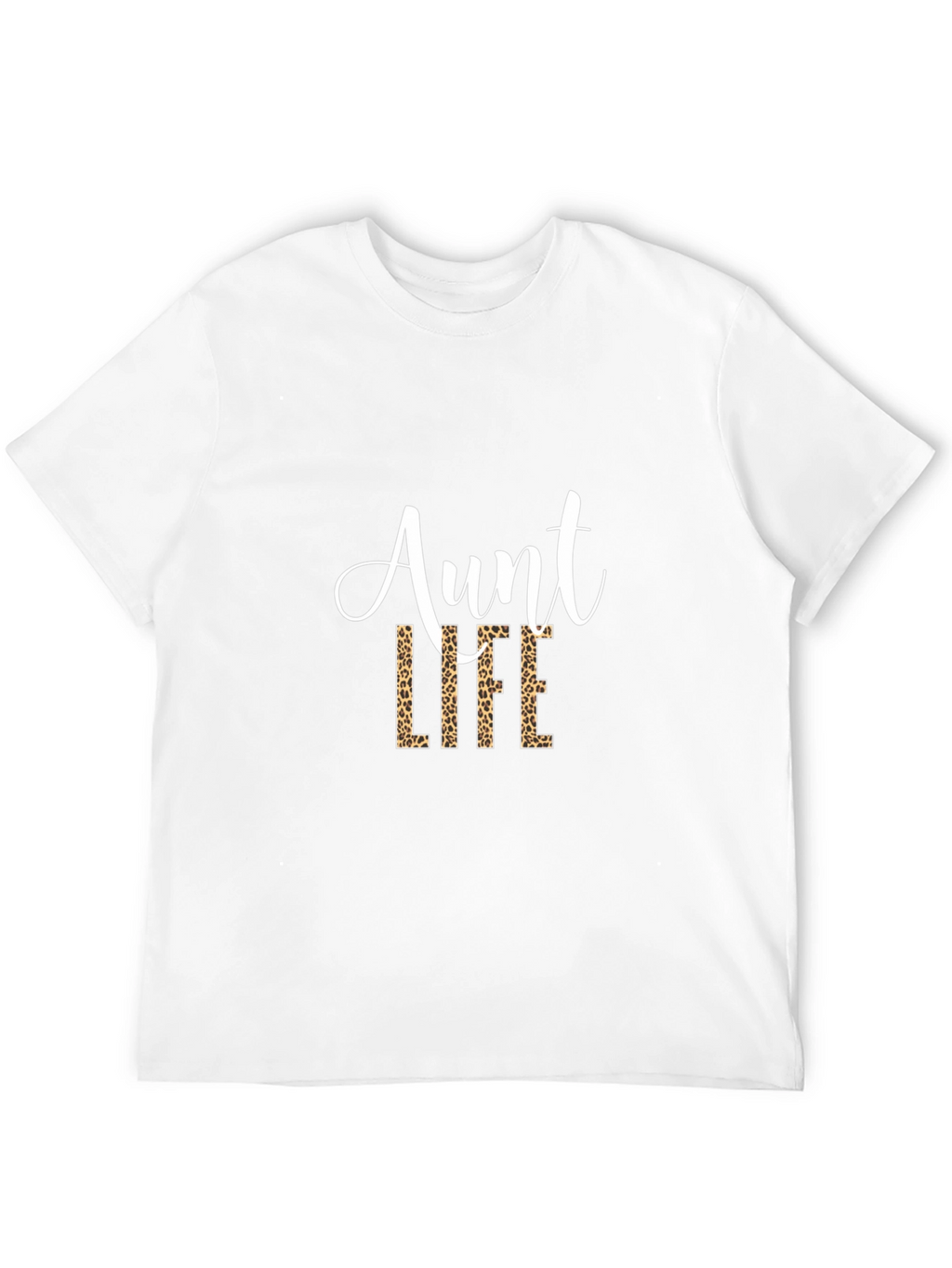 Aunt Life Leopard Print Graphic Tee
