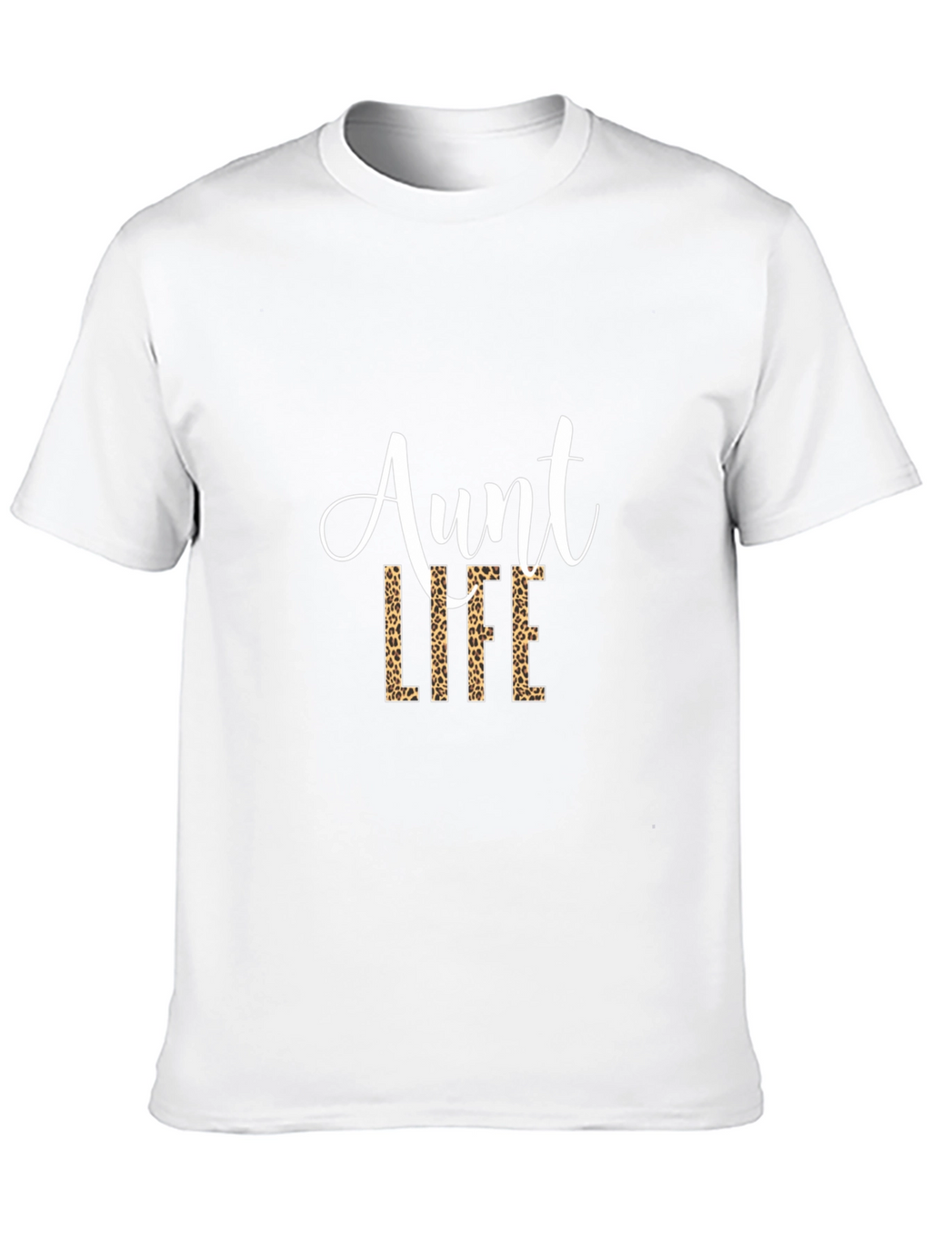 Aunt Life Leopard Print Graphic Tee