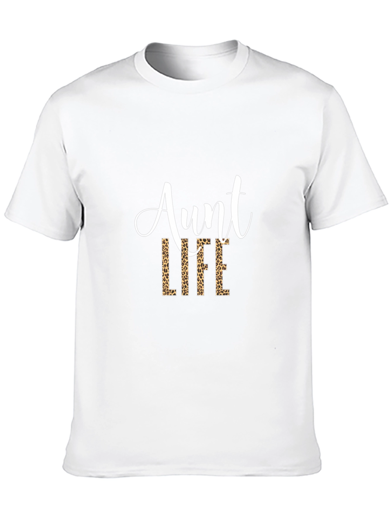 Aunt Life Leopard Print Graphic Tee