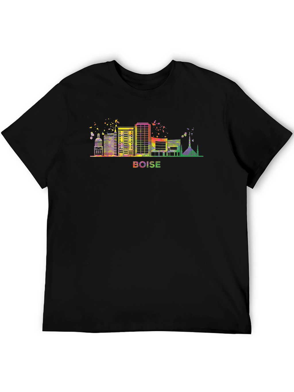 Boise Skyline Graphic Tee - Black T-Shirt