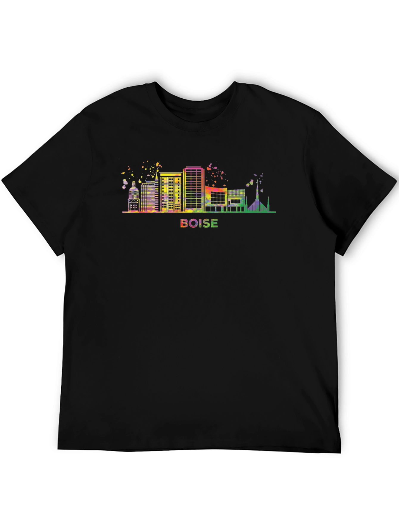 Boise Skyline Graphic Tee - Black T-Shirt