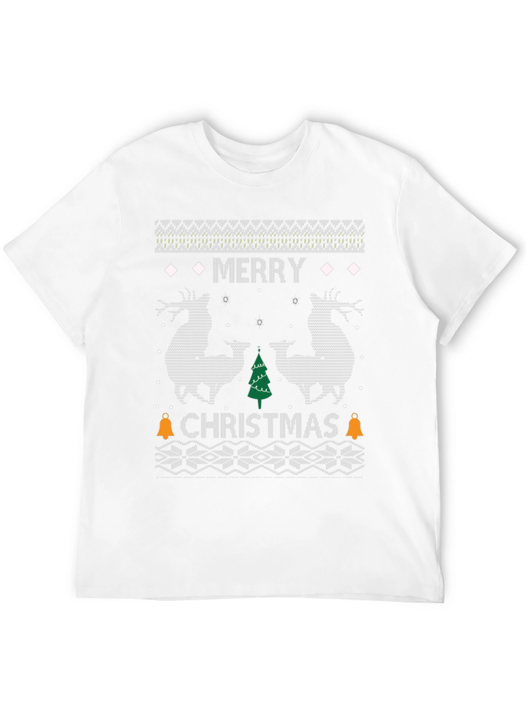 Merry Christmas Reindeer Graphic T-Shirt