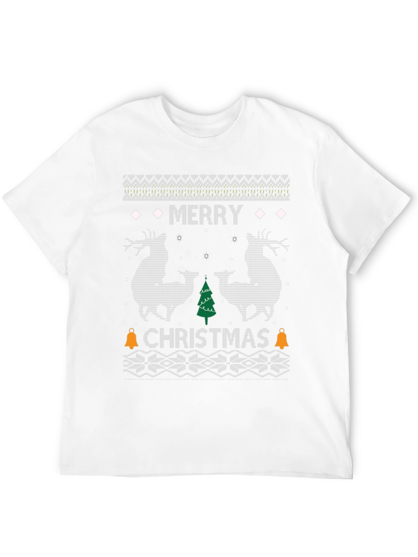 Merry Christmas Reindeer Graphic T-Shirt