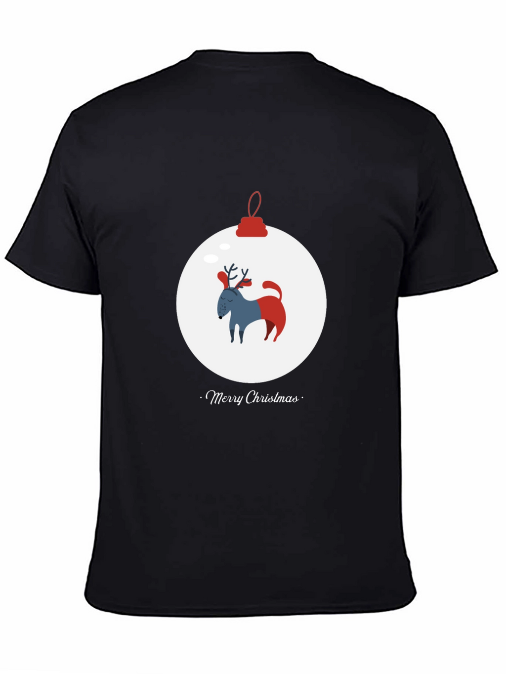 Merry Christmas Dog Ornament Tee