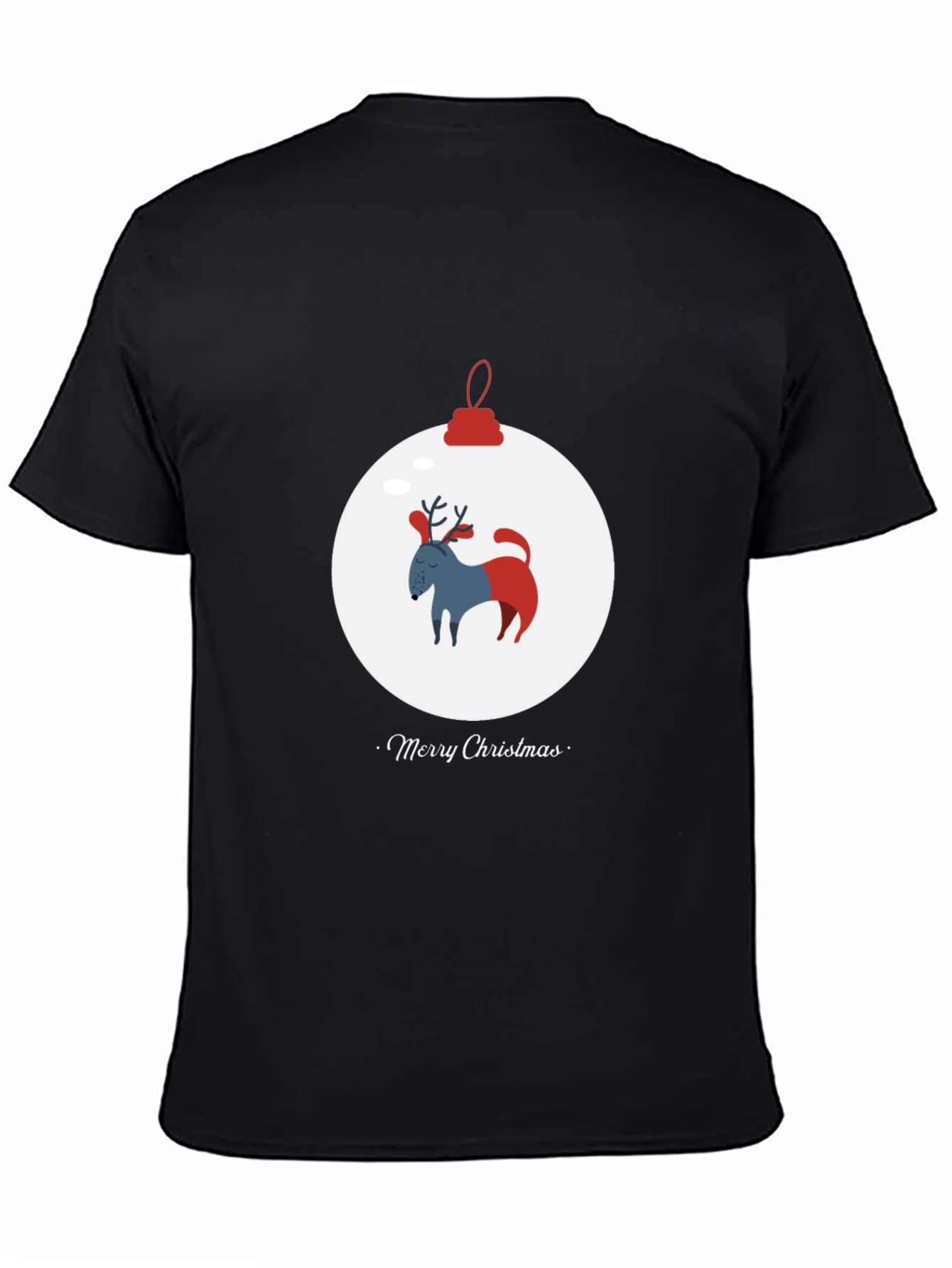 Merry Christmas Dog Ornament Tee
