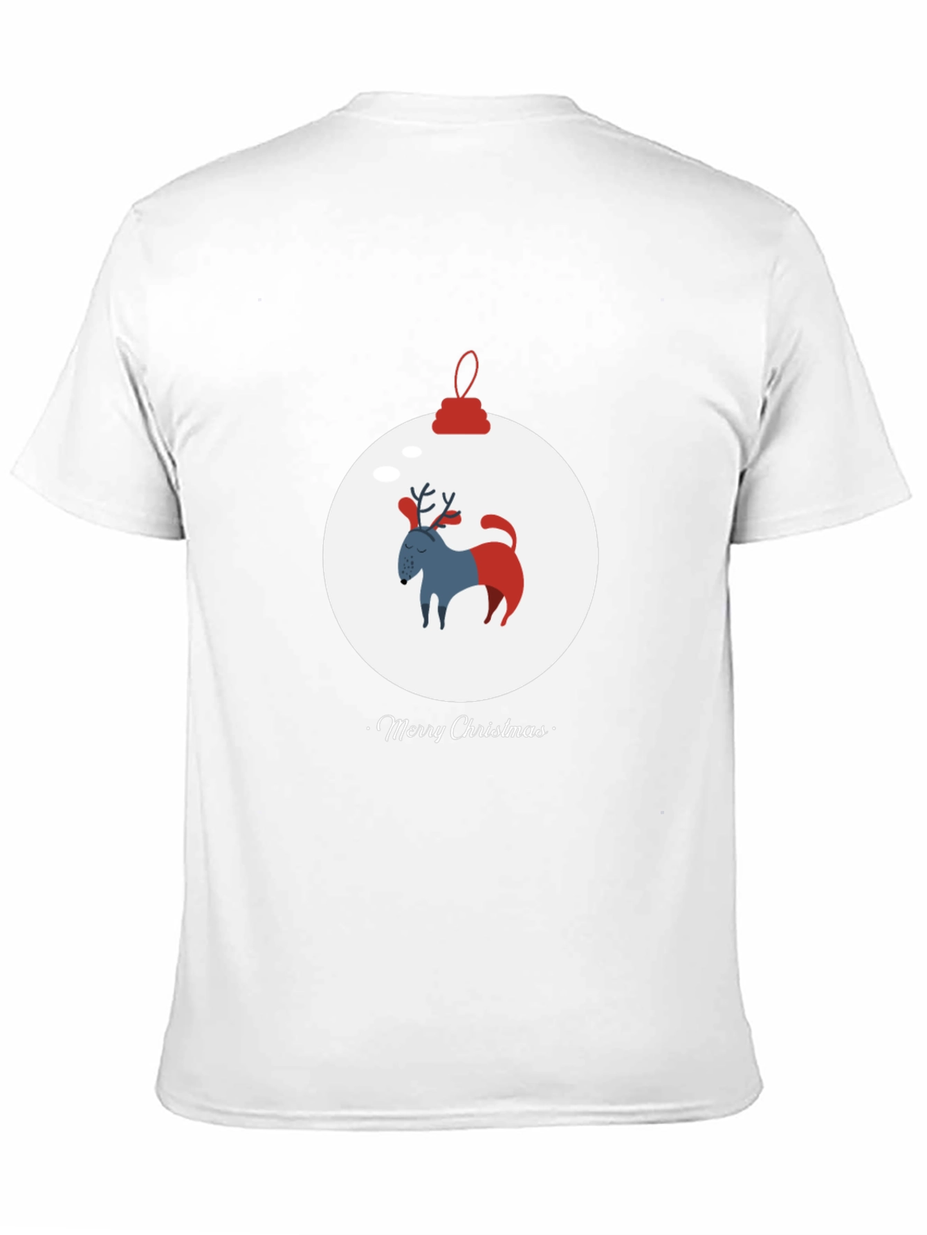 Merry Christmas Dog Ornament Tee