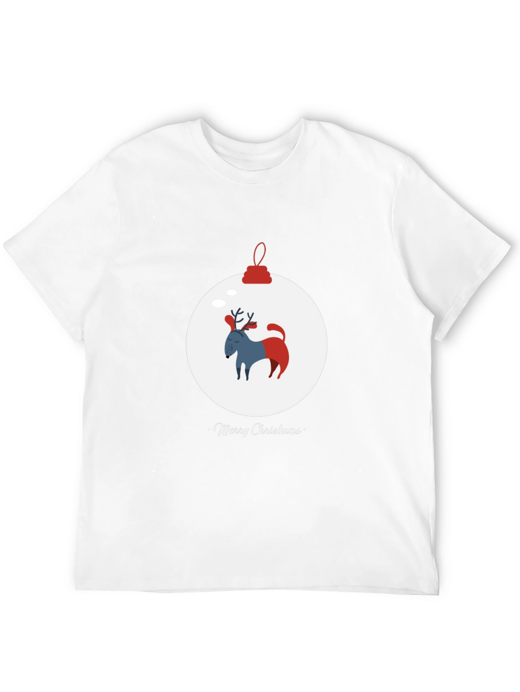 Merry Christmas Dog Ornament Tee