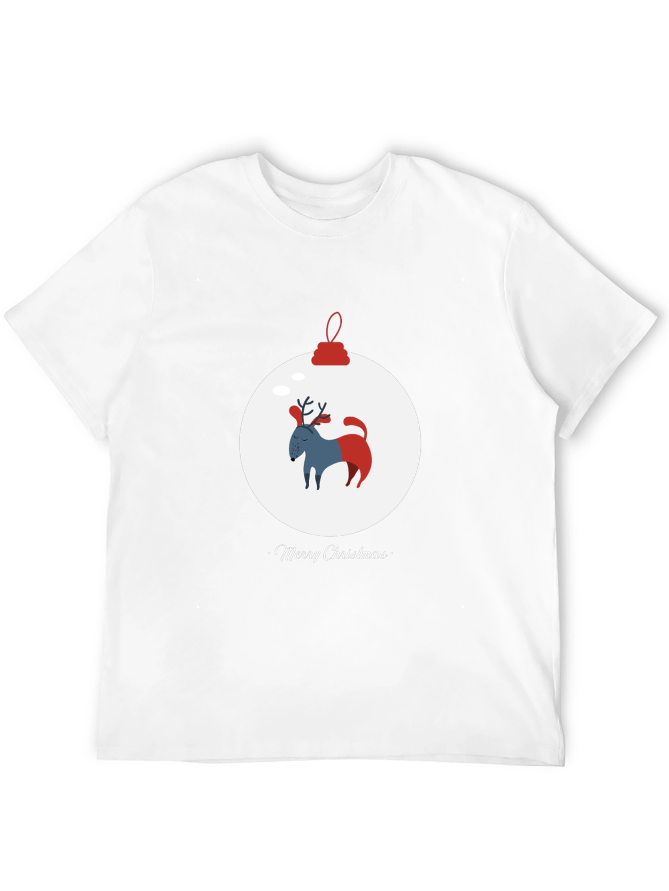 Merry Christmas Dog Ornament Tee