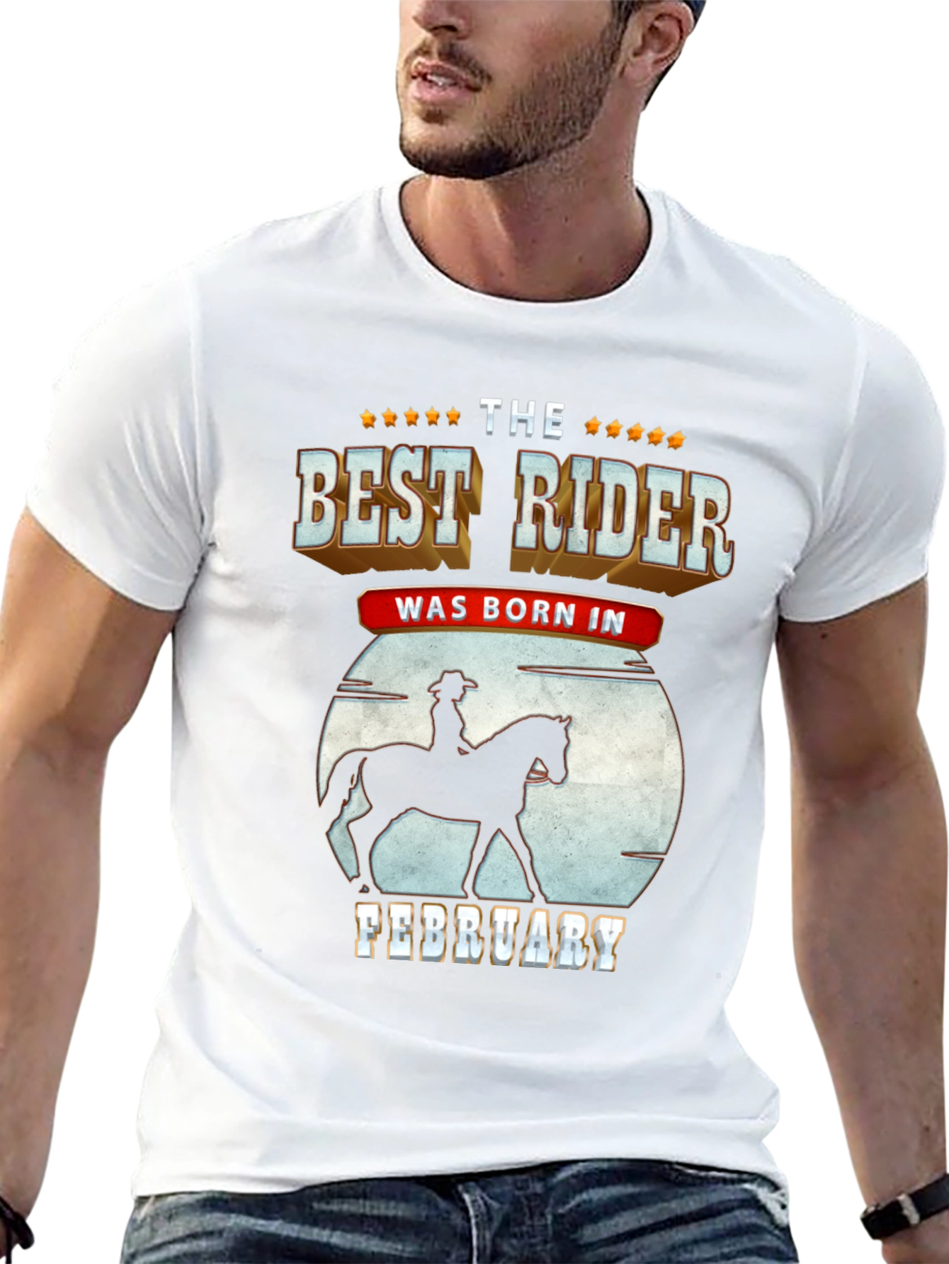 Best Rider Born In February - Graphic T-Shirt