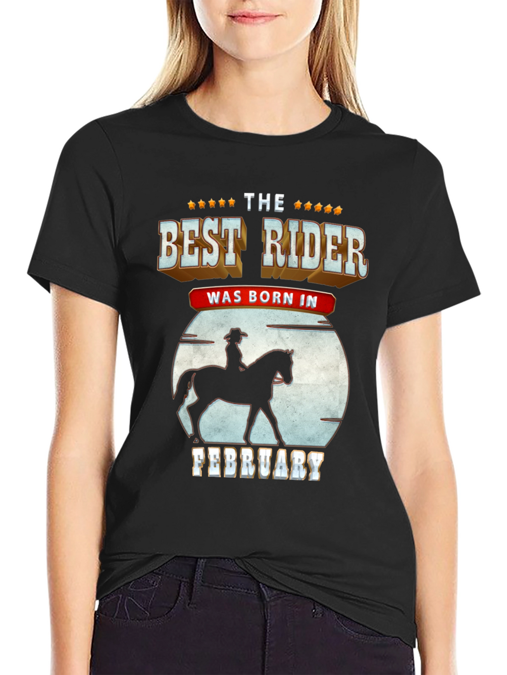 Best Rider Born In February - Graphic T-Shirt