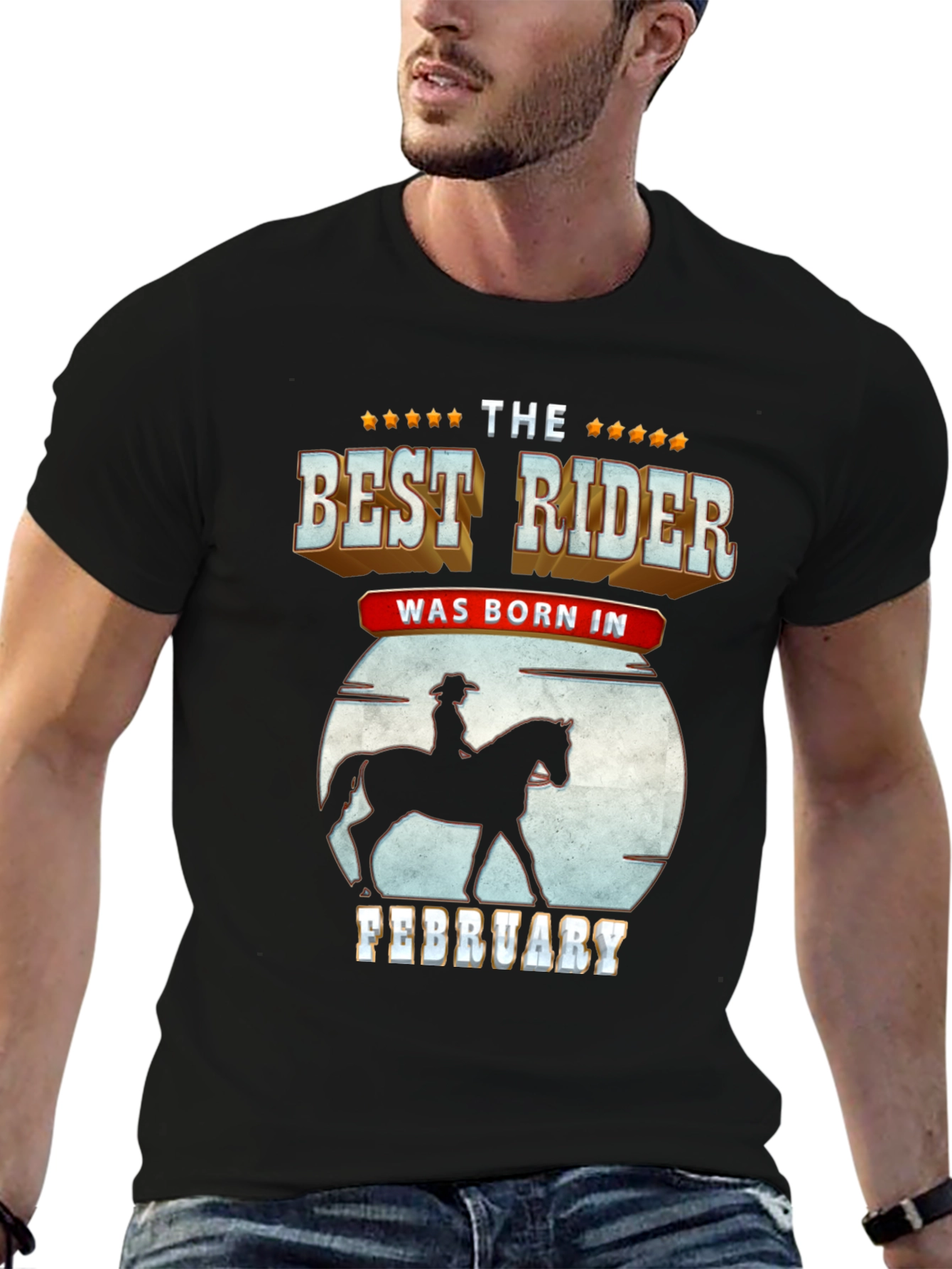 Best Rider Born In February - Graphic T-Shirt