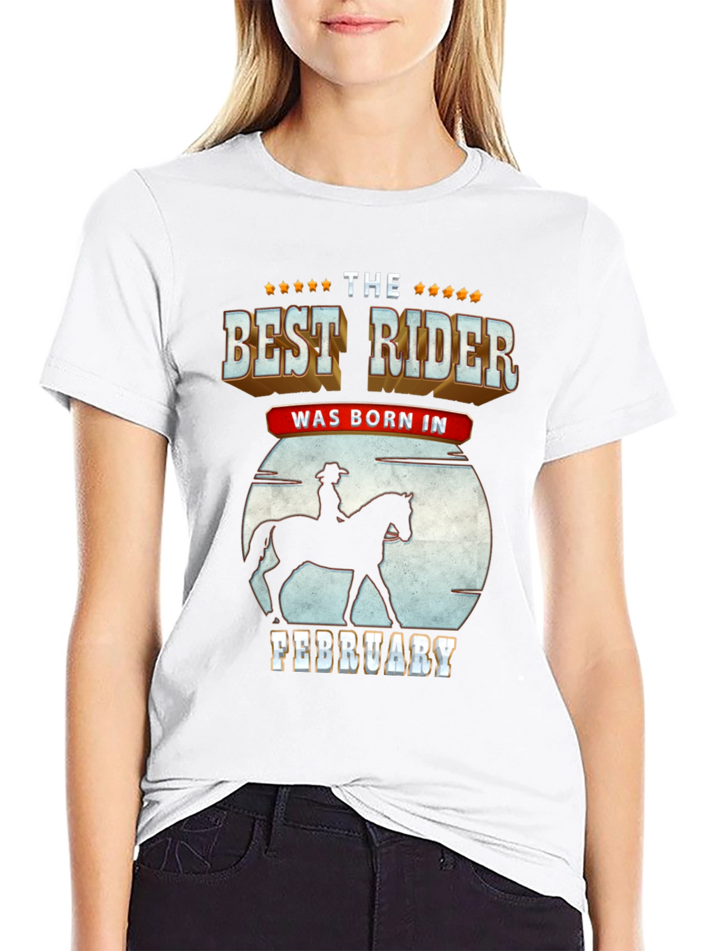 Best Rider Born In February - Graphic T-Shirt