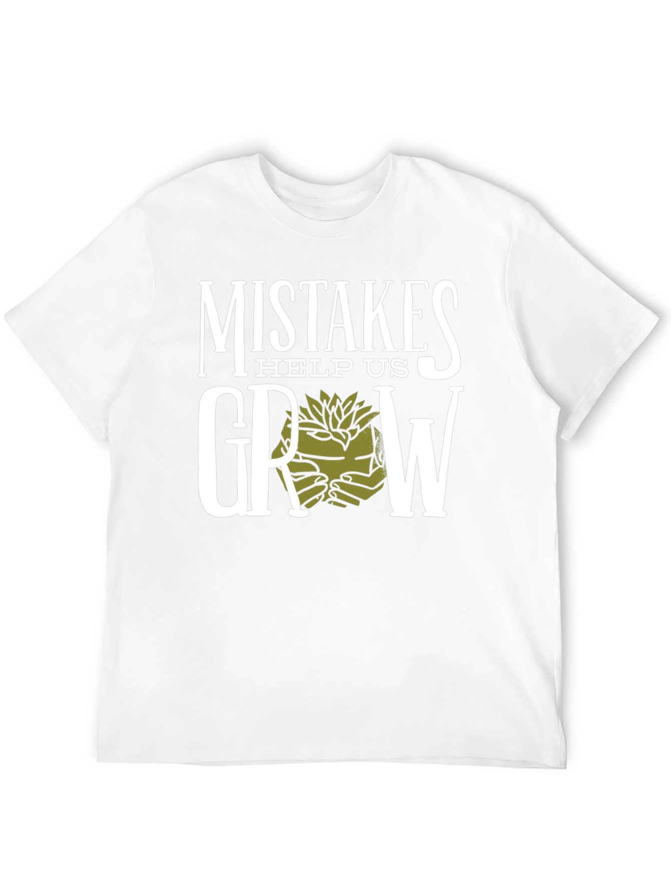 Mistakes Help Us Grow Graphic T-Shirt - Black