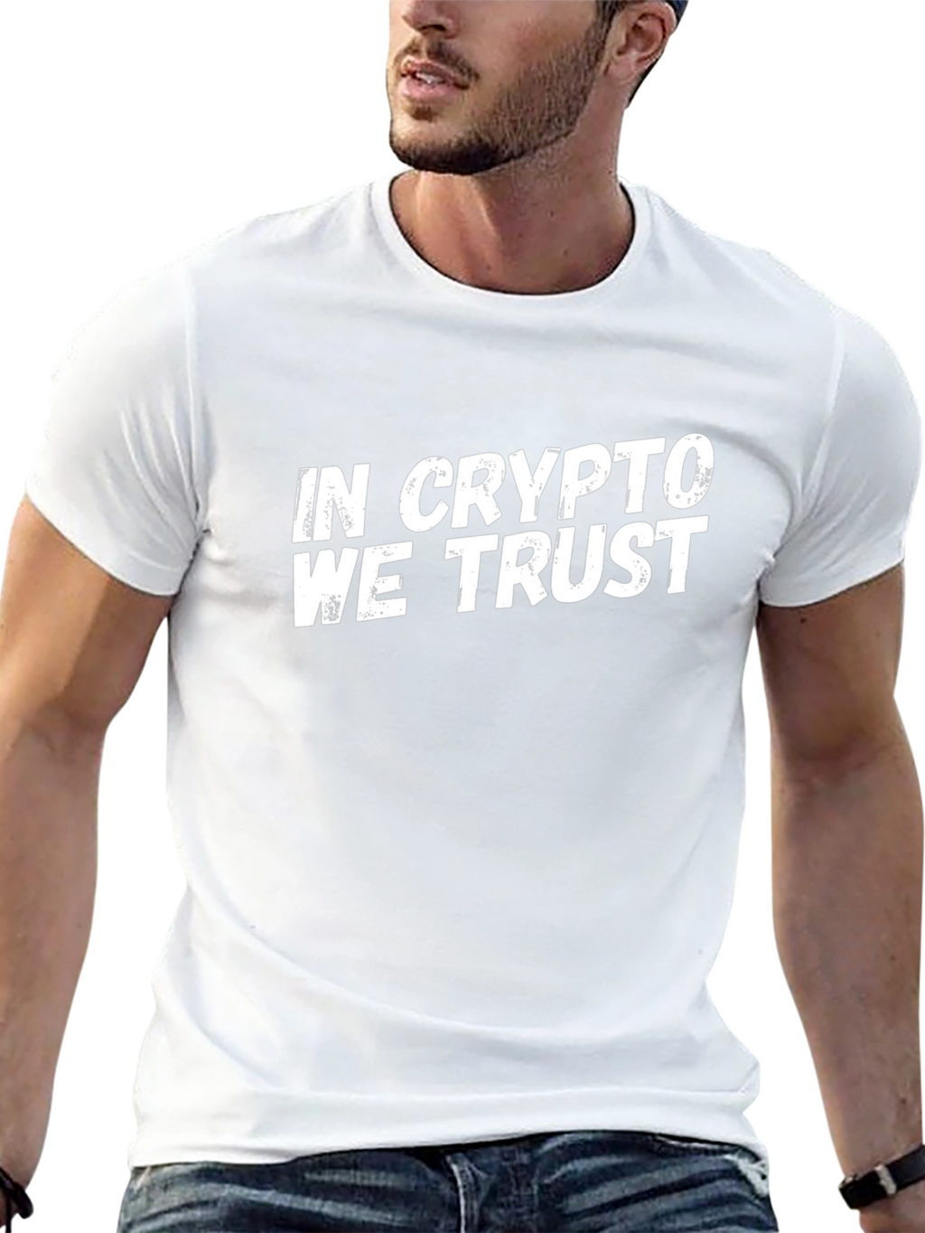 In Crypto We Trust Black Graphic Tee
