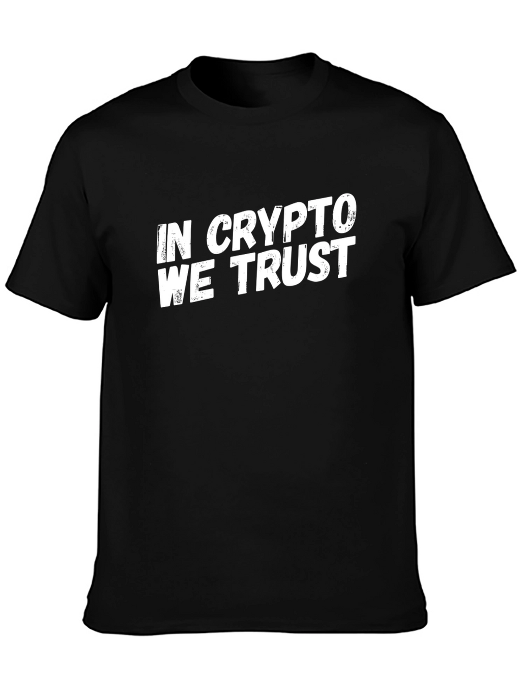 In Crypto We Trust Black Graphic Tee
