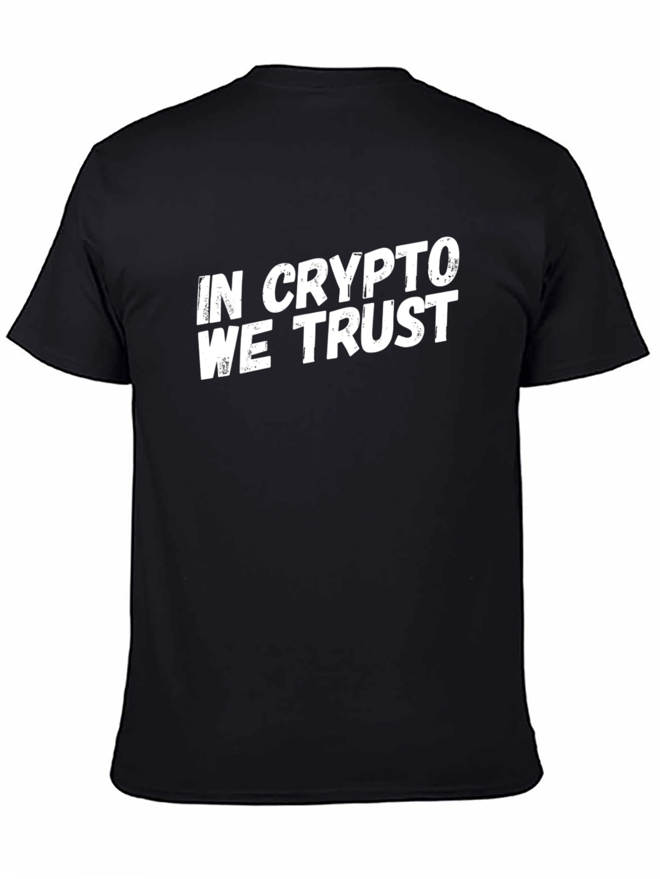In Crypto We Trust Black Graphic Tee