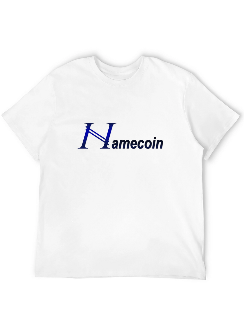 Namecoin Blue Lettering Black T-Shirt