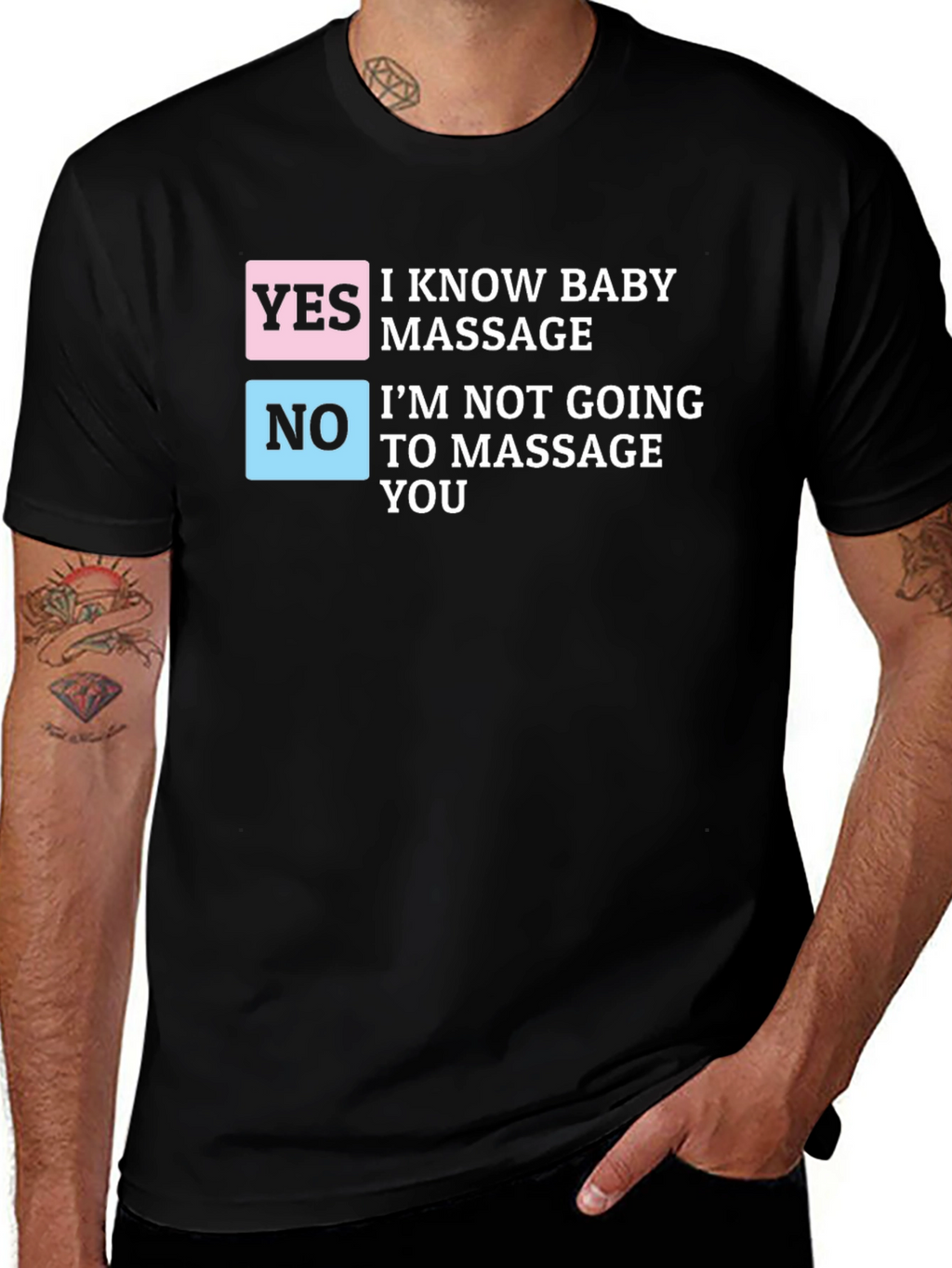 Funny Baby Massage T-Shirt - Humor Dad Tee