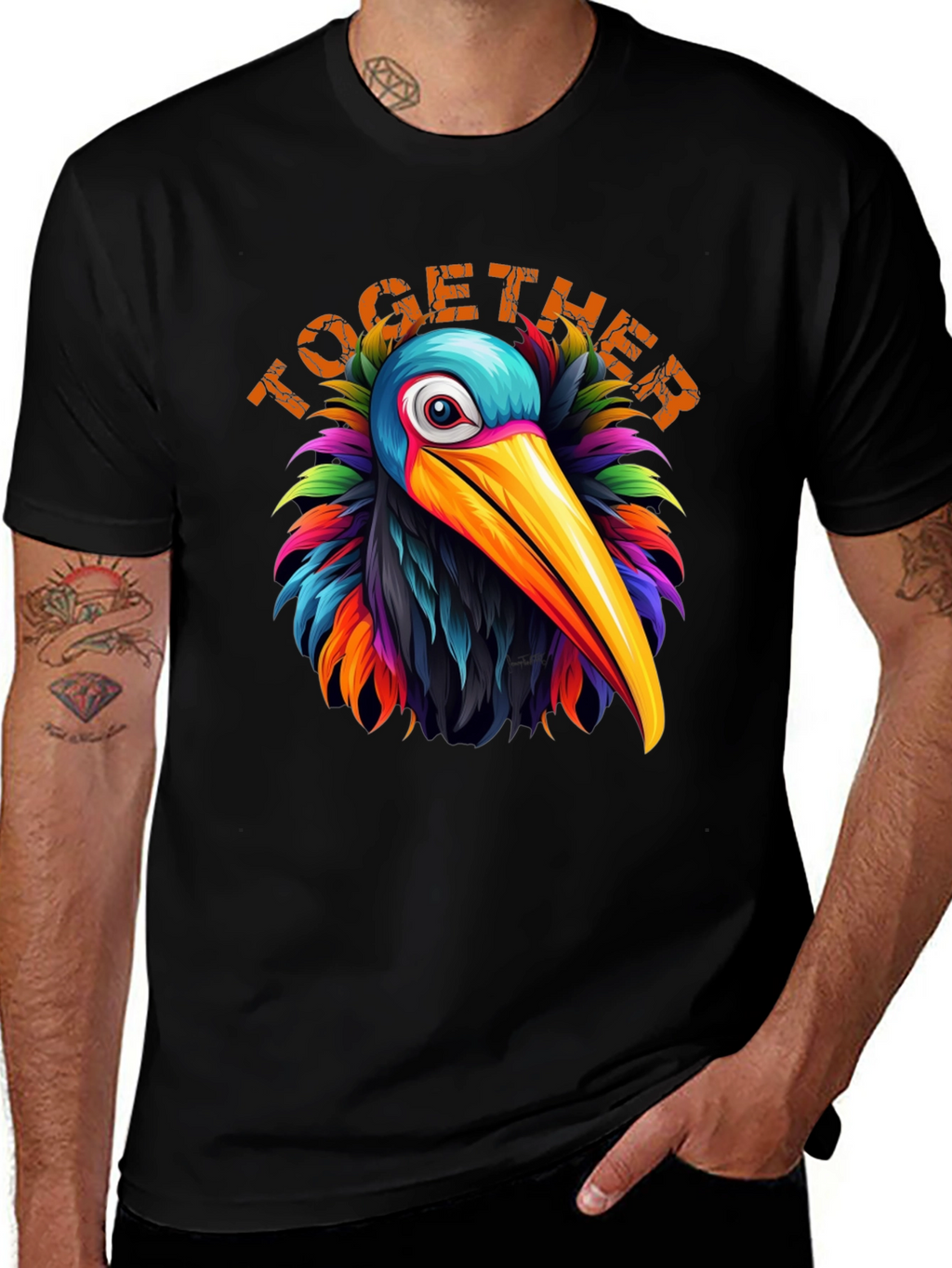 Colorful Bird Together T-Shirt