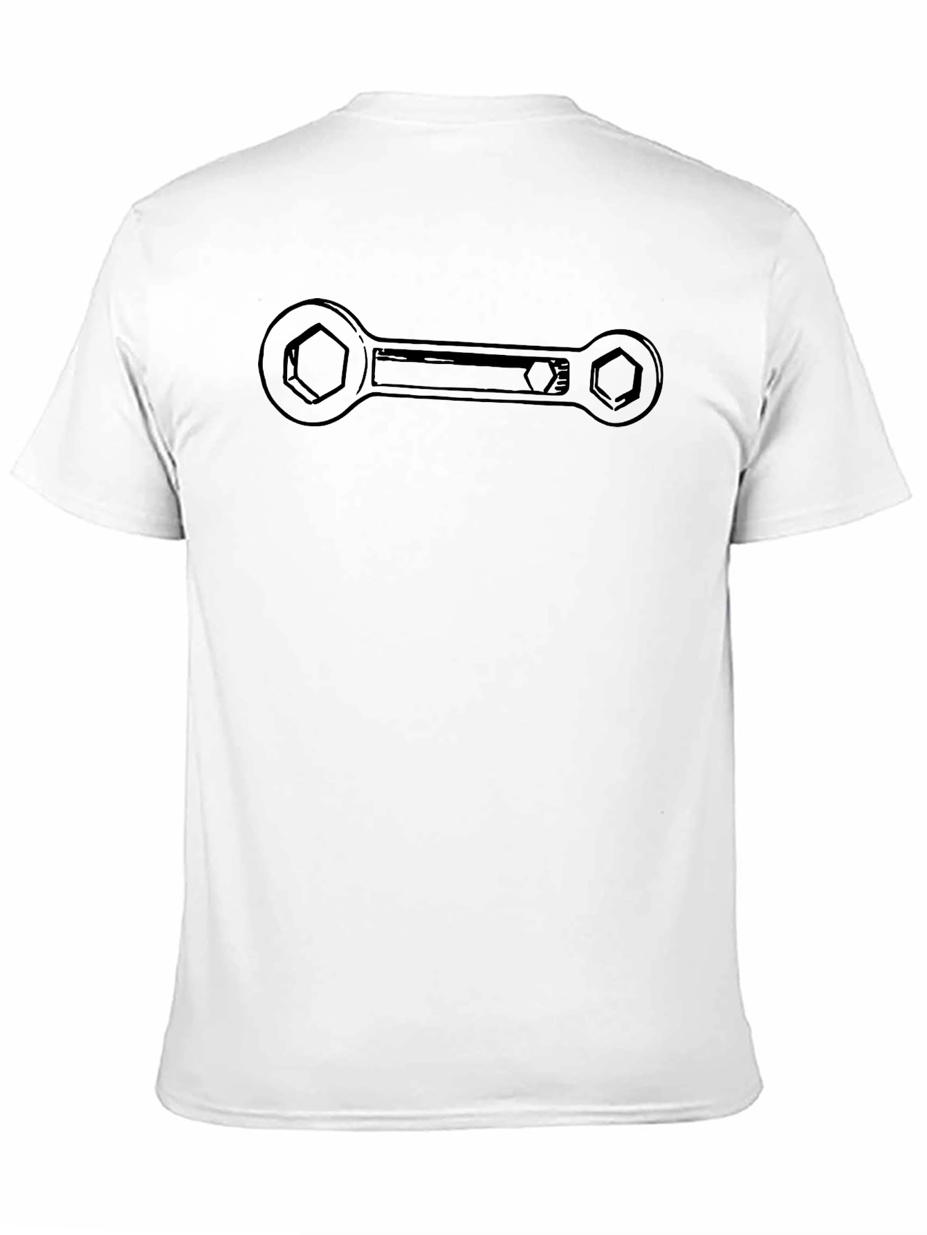 Wrench Graphic Tee - Mechanic Tool Black Shirt