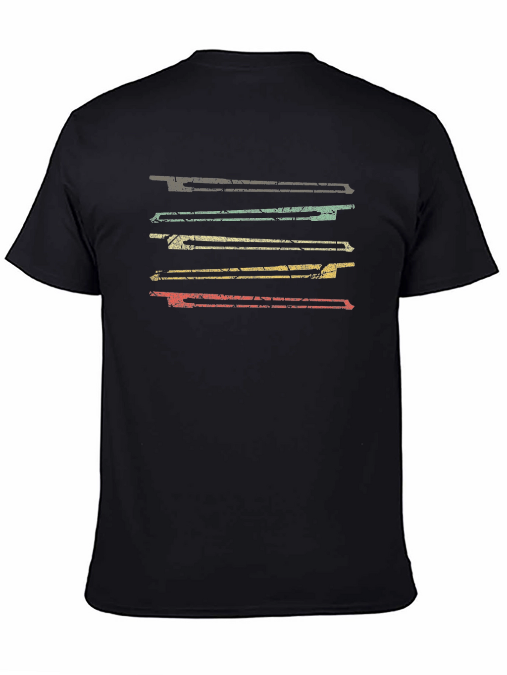 Retro Stripe Graphic Tee - Casual Comfort
